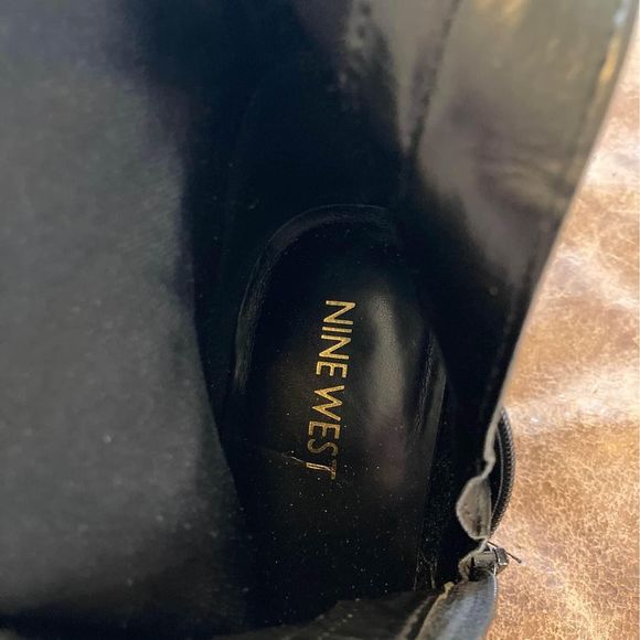 Women’s Nine West Samreno Jacquard Brocade Pattern Knee High Boots Size 6-1/2 - Picture 6 of 10